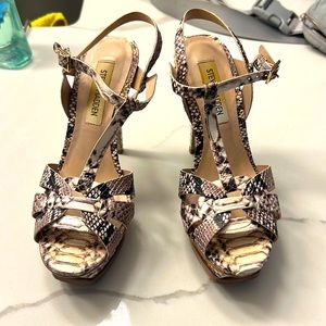 Steve Madden heels in snake skin